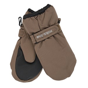 Mikk-Line - Polyester Mittens / Luffer, Chocolate Chip